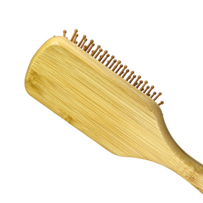 CEPILLO PLANO BAMBOO PUNTAS REDONDAS P-19