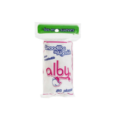 ALMOHADILLAS DE ALGODON ALBY C/50