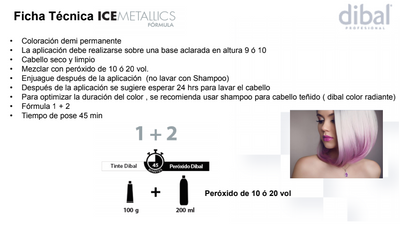 TINTE DIBAL ICE METALLICS