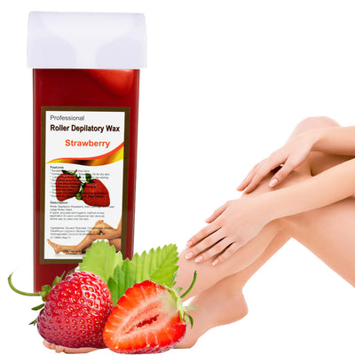CERA DEPILAR C/RODILLO WAX STAWBERRY 100GR KT-1841
