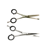 ESTUCHE TIJERA CORTE Y DEGRAFILAR PLATA 5.5 SS-1011