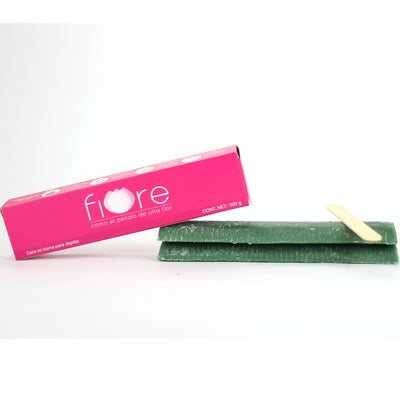 CERA CILINDRICA FIORE VERDE 300GR