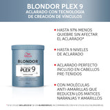 DECOLORANTE BLONDOR PLEX 9 800GR NUEVO