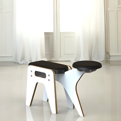 BANCO PEDICURE ROMA P04-BM BLANCO MATE