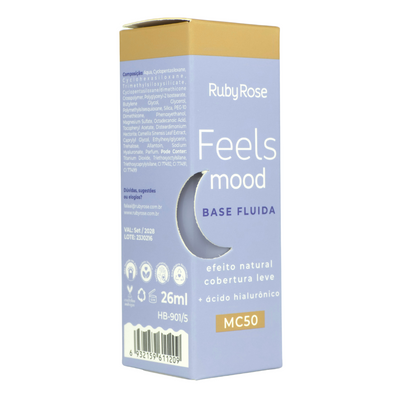 BASE FLUIDA+ACIDO HIALURONICO TONO MC50 RUBY ROSE HB-901-2 26ML