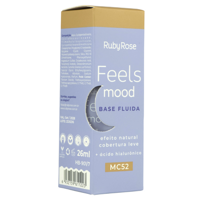 BASE FLUIDA+ACIDO HIALURONICO TONO MC52 RUBY ROSE HB-901-2 26ML