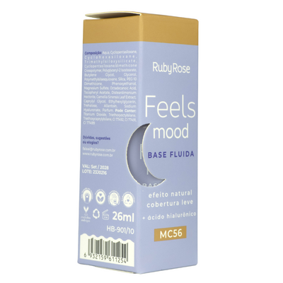 BASE FLUIDA+ACIDO HIALURONICO TONO MC56 RUBY ROSE HB-901-2 26ML