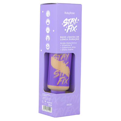 BASE LIQUIDA LARGA DURACION TONO MC53 STAY FIX RUBY ROSE HB-873-2 29ML