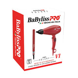 COMBO BABYLISS SEC+PLANCHA FERRARI ROJA KBFRV13072