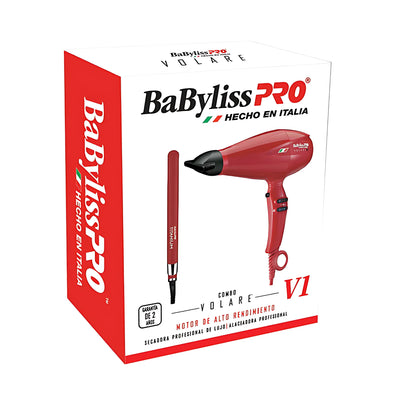COMBO BABYLISS SEC+PLANCHA FERRARI ROJA KBFRV13072