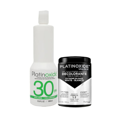 DECOLORANTE NUTRAPEL PLATINOXIDE ROJO-BCO 350GR+PEROXIDO LTO DESB