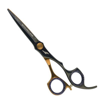 ESTUCHE DUO TIJERA CORTE Y DEGRAFILAR ROSE-GOLD NEGRA 7PULG STARKLINE