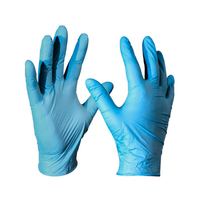 GUANTE BARBERALL NITRILO AZUL L C/100 8201