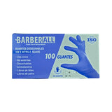 GUANTE BARBERALL NITRILO AZUL L C/100 8201