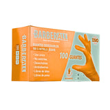 GUANTE BARBERALL NITRILO NARANJA M C/100 8200