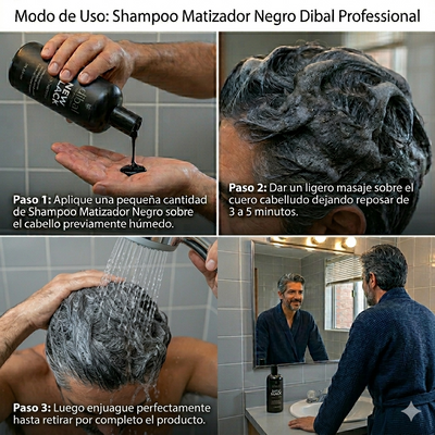 SHAMPOO DIBAL MATIZADOR NEW BLACK 250ML