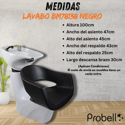 LAVABO BM78138 NEGRO