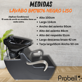 LAVABO BM78176 NEGRO LISO