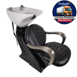 LAVABO PETIT NEGRO TARJA BLANCA BASCULANTE