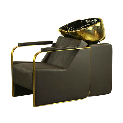 LAVABO PROBELL CAFÉ TARJA DORADA BASCULANTE MOD 8226