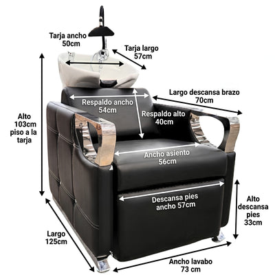 LAVABO PROBELL ELECTRICO TAURUS NEGRO TARJA BASULANTE