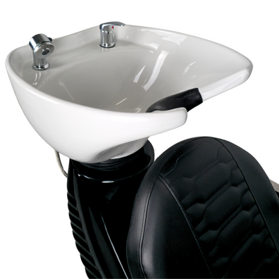 LAVABO PETIT NEGRO TARJA BLANCA BASCULANTE