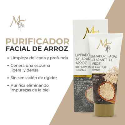 LIMPIADOR MC LIFE FACIAL ARROZ ACLARANTE 100G MCLPFA