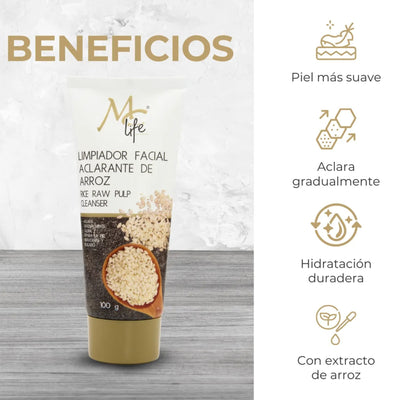 LIMPIADOR MC LIFE FACIAL ARROZ ACLARANTE 100G MCLPFA