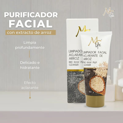 LIMPIADOR MC LIFE FACIAL ARROZ ACLARANTE 100G MCLPFA