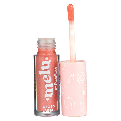 LIP GLOSS MELU RUBY ROSE PAPAYA COM CASSIS HB-8235 3.4ML