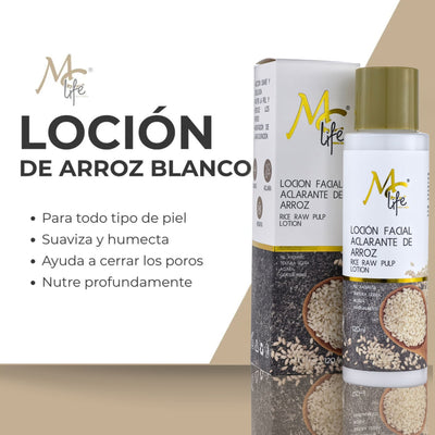 LOCION MC LIFE FACIAL ACLARANTE ARROZ 120ML MCLLFA