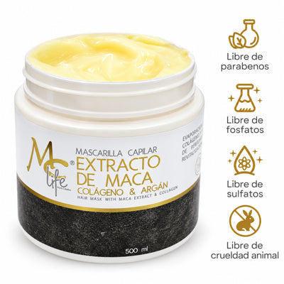 MASCARILLA MC LIFE CAPILAR C/EXTRACTO DE MACA,COLAGENO Y ARGAN