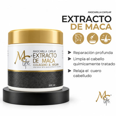 MASCARILLA MC LIFE CAPILAR C/EXTRACTO DE MACA,COLAGENO Y ARGAN