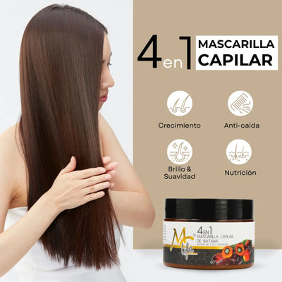 MASCARILLA MC LIFE CAPILAR DE BATANA 4 EN 1 120 ML.