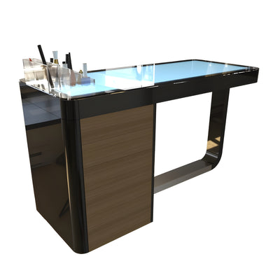 MESA PARA MANICURE FLORENCIA E06-NB NEGRO BRILLANTE