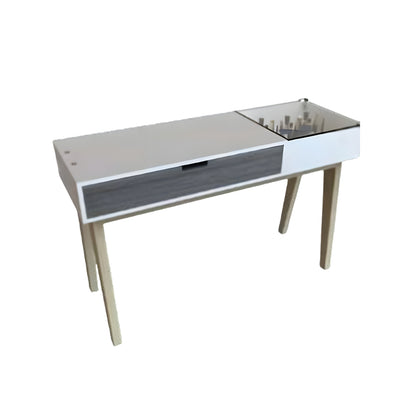 MESA PARA MANICURE RIMINI CRISTA M11-BB BLANCO BRILLANTE