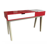 MESA PARA MANICURE RIMINI M17-RB ROJO BRILLANTE