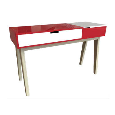 MESA PARA MANICURE RIMINI M17-RB ROJO BRILLANTE