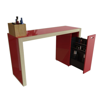 MESA PARA MANICURE TERNI M10-RB ROJO BRILLANTE