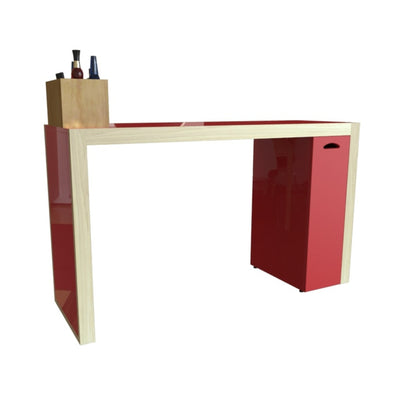 MESA PARA MANICURE TERNI M10-RB ROJO BRILLANTE