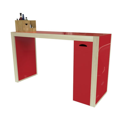 MESA PARA MANICURE TERNI M10-RB ROJO BRILLANTE