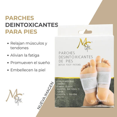 PARCHES MC LIFE P/PIES DESINTOXICANTES C/10PZS MCLPPD