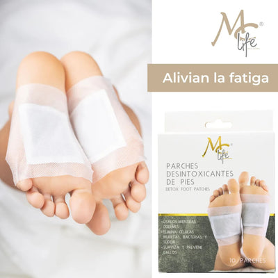 PARCHES MC LIFE P/PIES DESINTOXICANTES C/10PZS MCLPPD