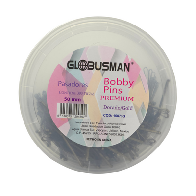 PASADOR GLOBUS PREMIUM C/300PZ DORADO15873G 50MM