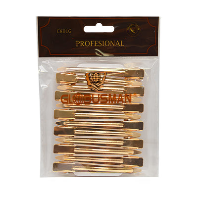 PICO DE GARZA GLOBUS METAL DORADO C/12 C801G