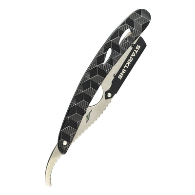 PORTA NAVAJA BARBERO PLATA PAPER COATED STARKLINE