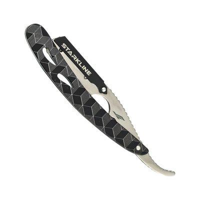 PORTA NAVAJA BARBERO PLATA PAPER COATED STARKLINE