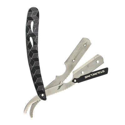 PORTA NAVAJA BARBERO PLATA PAPER COATED STARKLINE