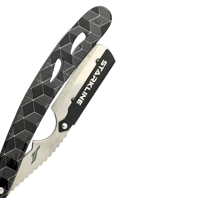 PORTA NAVAJA BARBERO PLATA PAPER COATED STARKLINE