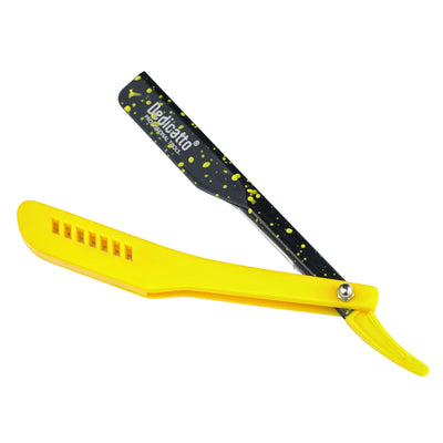 PORTA NAVAJA DEDICATO PLASTICO AMARILLO